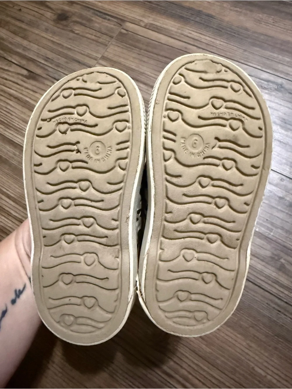 Old Navy Kids Leopard Print Mary Janes in Beige and Black